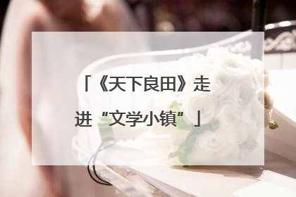 《天下良田》走进“文学小镇”