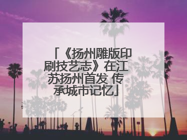 《扬州雕版印刷技艺志》在江苏扬州首发 传承城市记忆
