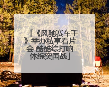 《风驰赛车手》举办私享看片会 酷酷综打响体综突围战