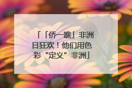 「侨一瞧」非洲日狂欢！他们用色彩“定义”非洲