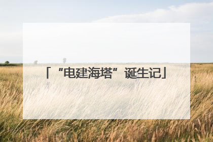 “电建海塔”诞生记