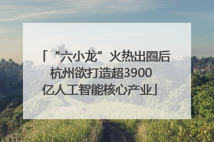 “六小龙”火热出圈后 杭州欲打造超3900亿人工智能核心产业
