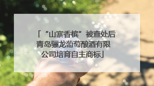 “山寨香槟”被查处后 青岛骊龙葡萄酿酒有限公司培育自主商标
