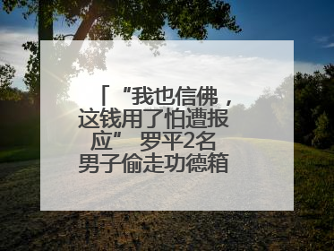 “我也信佛，这钱用了怕遭报应” 罗平2名男子偷走功德箱却一分没敢花