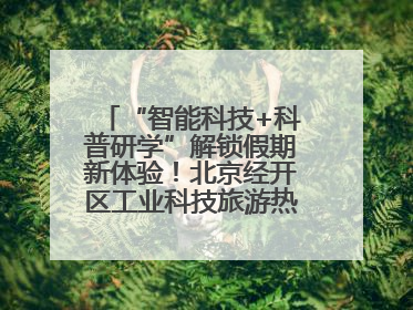 “智能科技+科普研学”解锁假期新体验！北京经开区工业科技旅游热度攀升