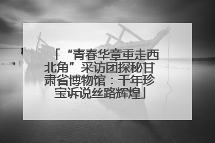 “青春华章重走西北角”采访团探秘甘肃省博物馆：千年珍宝诉说丝路辉煌