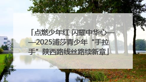 点燃少年红 闪耀中华心——2025浦莎青少年“手拉手”陕西路线丝路续新章
