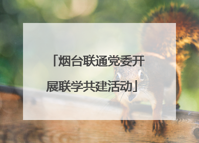 烟台联通党委开展联学共建活动