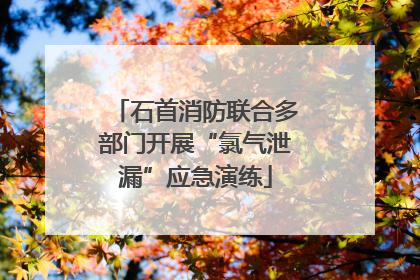 石首消防联合多部门开展“氯气泄漏”应急演练