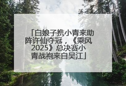 白娘子携小青来助阵许仙夺冠，《乘风2025》总决赛小青战袍来自吴江