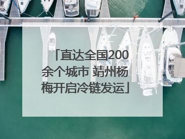 直达全国200余个城市 靖州杨梅开启冷链发运