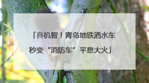 真机智！青岛地铁洒水车秒变“消防车”平息大火