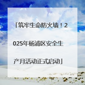 筑牢生命防火墙！2025年杨浦区安全生产月活动正式启动