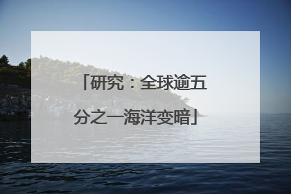 研究：全球逾五分之一海洋变暗