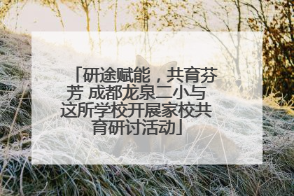 研途赋能，共育芬芳 成都龙泉二小与这所学校开展家校共育研讨活动