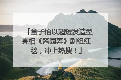 章子怡以超短发造型亮相《酱园弄》剧组红毯，冲上热搜！