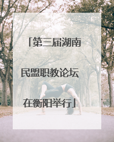 第三届湖南民盟职教论坛在衡阳举行