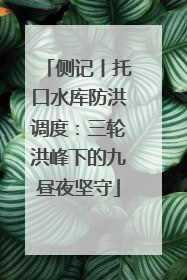 侧记丨托口水库防洪调度：三轮洪峰下的九昼夜坚守
