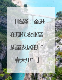 临泽：奋进在现代农业高质量发展的“春天里”