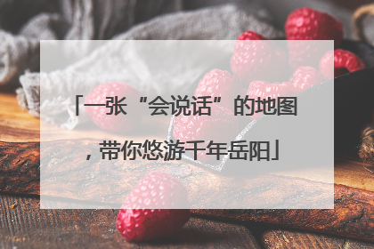 一张“会说话”的地图，带你悠游千年岳阳