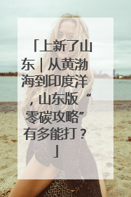 上新了山东｜从黄渤海到印度洋，山东版“零碳攻略”有多能打？