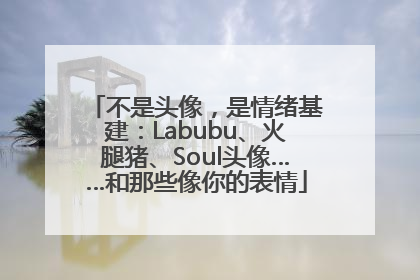 不是头像，是情绪基建：Labubu、火腿猪、Soul头像……和那些像你的表情
