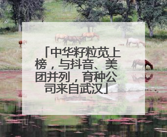 中华籽粒苋上榜，与抖音、美团并列，育种公司来自武汉