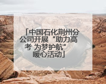 中国石化荆州分公司开展“助力高考 为梦护航” 暖心活动