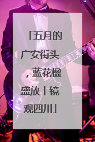 五月的广安街头，蓝花楹盛放丨镜观四川