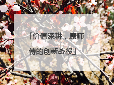 价值深耕，康师傅的创新战役
