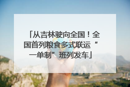 从吉林驶向全国！全国首列粮食多式联运“一单制”班列发车