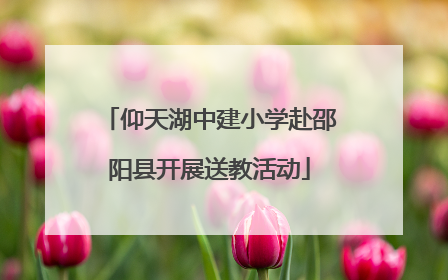 仰天湖中建小学赴邵阳县开展送教活动
