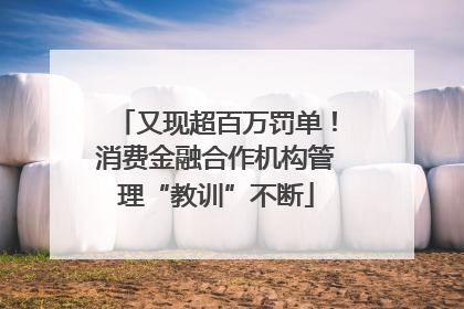 又现超百万罚单！消费金融合作机构管理“教训”不断