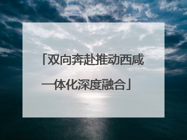双向奔赴推动西咸一体化深度融合