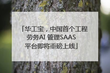 华工宝，中国首个工程劳务AI 管理SAAS平台即将重磅上线