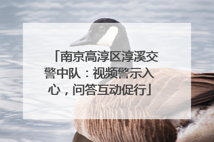 南京高淳区淳溪交警中队：视频警示入心，问答互动促行