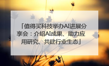 值得买科技举办AI进展分享会：介绍AI成果、助力应用研究、共建行业生态