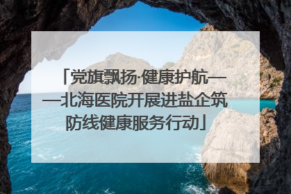 党旗飘扬·健康护航——北海医院开展进盐企筑防线健康服务行动