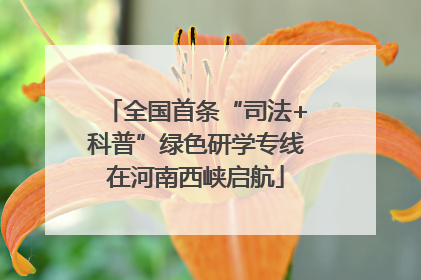 全国首条“司法+科普”绿色研学专线在河南西峡启航