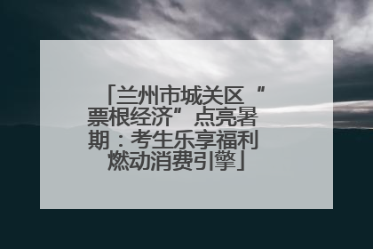 兰州市城关区“票根经济”点亮暑期：考生乐享福利 燃动消费引擎