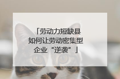 劳动力短缺县 如何让劳动密集型企业“逆袭”
