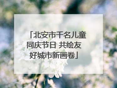 北安市千名儿童同庆节日 共绘友好城市新画卷