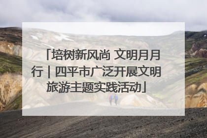 培树新风尚 文明月月行｜四平市广泛开展文明旅游主题实践活动