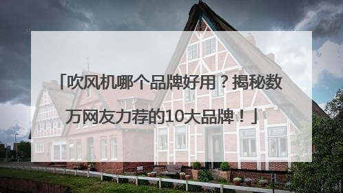 吹风机哪个品牌好用？揭秘数万网友力荐的10大品牌！