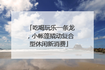吃喝玩乐一条龙，小帐篷撬动复合型休闲新消费