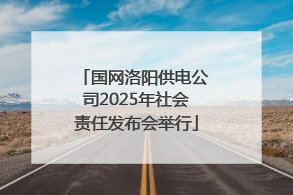 国网洛阳供电公司2025年社会责任发布会举行