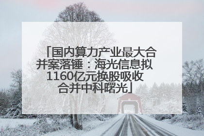国内算力产业最大合并案落锤：海光信息拟1160亿元换股吸收合并中科曙光