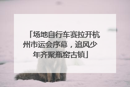 场地自行车赛拉开杭州市运会序幕，追风少年齐聚瓶窑古镇