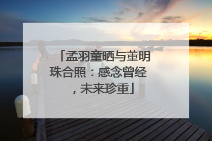 孟羽童晒与董明珠合照：感念曾经，未来珍重