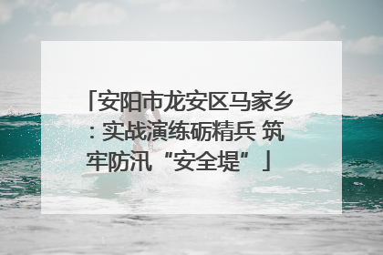 安阳市龙安区马家乡：实战演练砺精兵 筑牢防汛“安全堤”